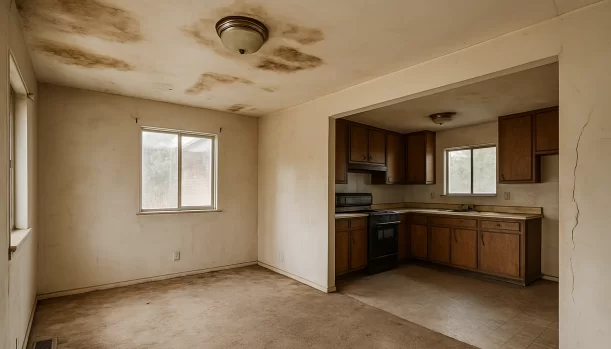 We Buy Houses As-Is in Arden-Arcade California — Matt Buys Homes Interior of a house needing repairs in Arden-Arcade California — we buy houses as-is
