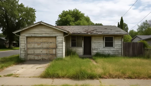 Sell Your Distressed Home in Citrus Heights CA — Matt Buys Homes Distressed home exterior in Citrus Heights, CA — Matt Buys Homes cash buyer — we buy ugly houses citrus heights