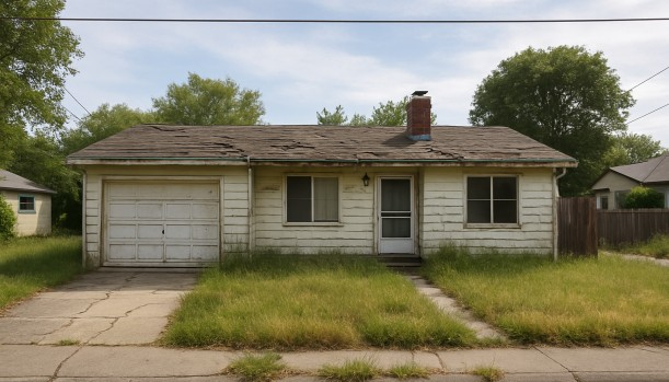 Distressed home exterior in Citrus Heights, CA — Matt Buys Homes cash buyer — we buy ugly houses citrus heights