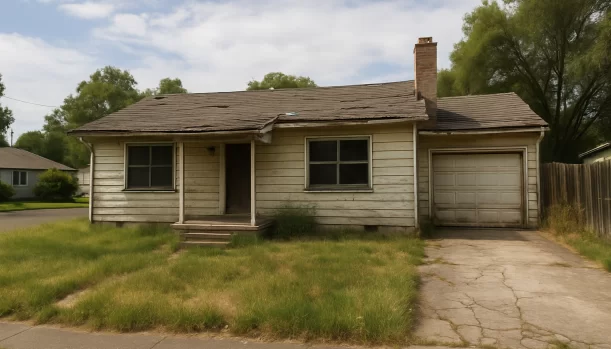 Sell Your Distressed Home in Fair Oaks CA — Matt Buys Homes Distressed home exterior in Fair Oaks, CA — Matt Buys Homes cash buyer — sell house any condition fair oaks CA