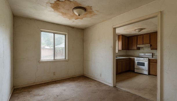 We Buy Houses As-Is in Fair Oaks California — Matt Buys Homes Interior of a house needing repairs in Fair Oaks California — we buy houses as-is
