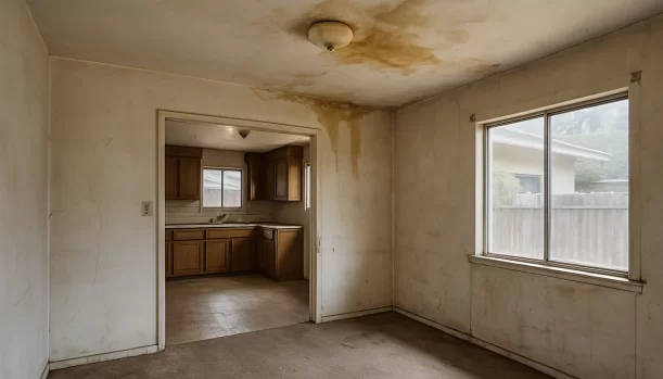 Interior of a house needing repairs in Fair Oaks California — we buy houses as-is