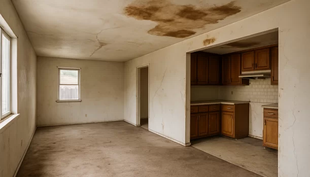 We Buy Houses As-Is in North Highlands California — Matt Buys Homes Interior of a house needing repairs in North Highlands California — we buy houses as-is