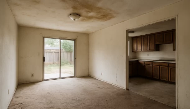 Interior of a house needing repairs in Rancho Cordova California — we buy houses as-is