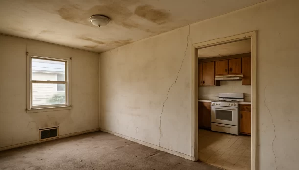 Interior of a house needing repairs in Sacramento California — we buy houses as-is