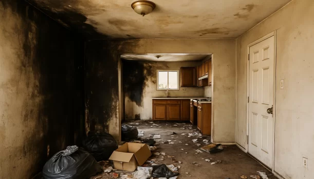 Interior of a house needing repairs in West Sacramento California — we buy houses as-is