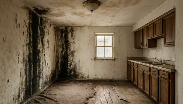 Interior of a house needing repairs in Colfax California — we buy houses as-is