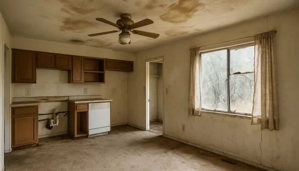 We Buy Houses As-Is in El Dorado Hills California — Matt Buys Homes Interior of a house needing repairs in El Dorado Hills California — we buy houses as-is