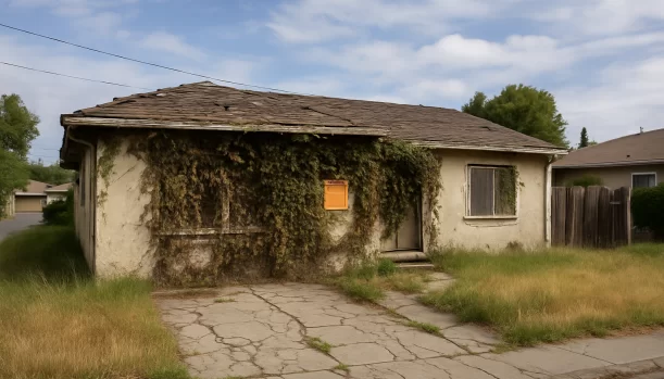 Distressed home exterior in Elk Grove, CA β Matt Buys Homes cash buyer β sell house no repairs elk grove