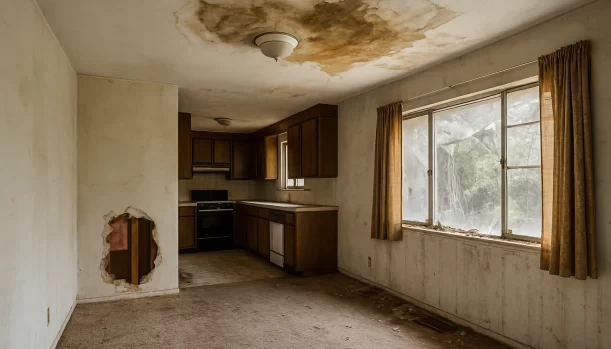 We Buy Houses As-Is in Meadow Vista California โ Matt Buys Homes Interior of a house needing repairs in Meadow Vista California โ we buy houses as-is