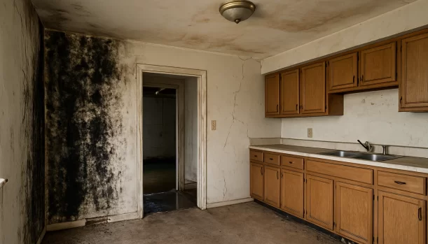 Interior of a house needing repairs in Pilot Hill California — we buy houses as-is