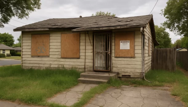 Distressed home exterior in Rio Linda, CA β Matt Buys Homes cash buyer β sell house in 7 days rio linda