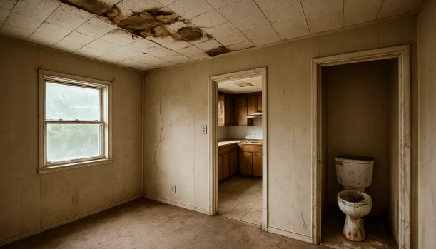 Interior of a house needing repairs in Rio Linda California β we buy houses as-is