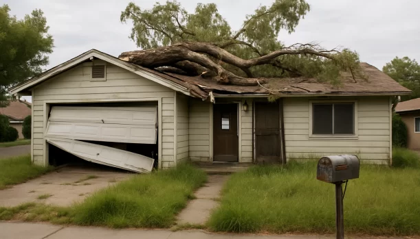 Distressed home exterior in Roseville, CA — Matt Buys Homes cash buyer — sell house in foreclosure roseville