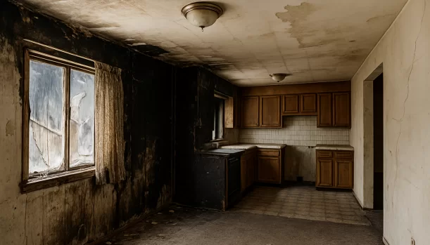 Interior of a house needing repairs in Stateline California — we buy houses as-is