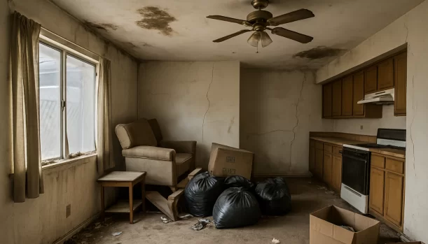 We Buy Houses As-Is in American Canyon California โ Matt Buys Homes Interior of a house needing repairs in American Canyon California โ we buy houses as-is