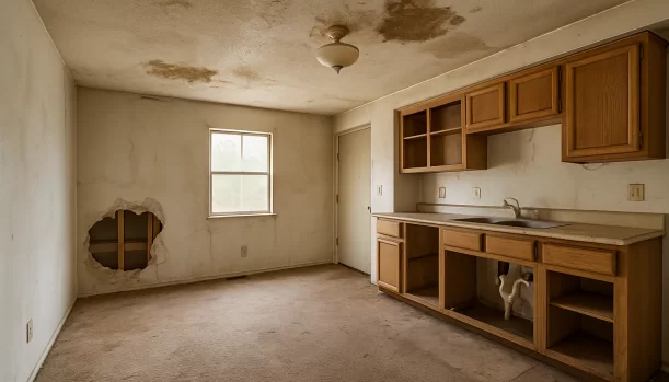 We Buy Houses As-Is in Angels Camp California โ Matt Buys Homes Interior of a house needing repairs in Angels Camp California โ we buy houses as-is