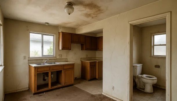 We Buy Houses As-Is in Benicia California โ Matt Buys Homes Interior of a house needing repairs in Benicia California โ we buy houses as-is