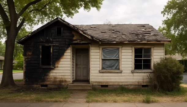 Sell Your Distressed Home in Davis CA โ Matt Buys Homes Distressed home exterior in Davis, CA โ Matt Buys Homes cash buyer โ sell house underwater davis CA