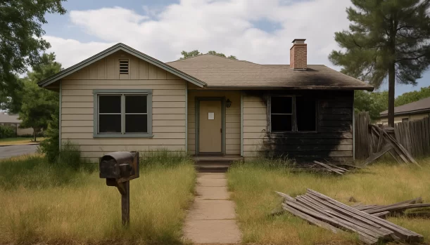 Distressed home exterior in Ione, CA — Matt Buys Homes cash buyer — behind on property taxes ione CA
