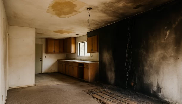 Interior of a house needing repairs in Ione California — we buy houses as-is