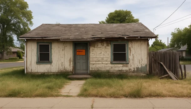 Distressed home exterior in Olivehurst, CA — Matt Buys Homes cash buyer — cash offer for my house olivehurst