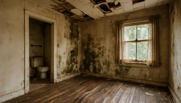 Interior of a house needing repairs in Penn Valley California — we buy houses as-is