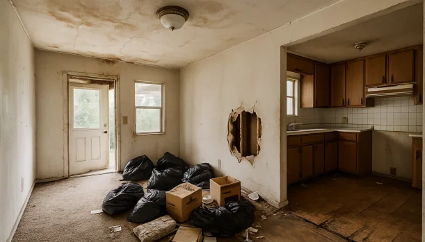 Interior of a house needing repairs in Suisun City California — we buy houses as-is