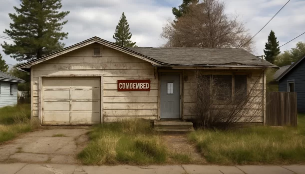 Distressed home exterior in Truckee, CA — Matt Buys Homes cash buyer — sell house with liens truckee CA