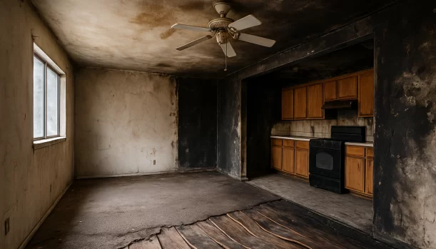 Interior of a house needing repairs in Woodland California — we buy houses as-is