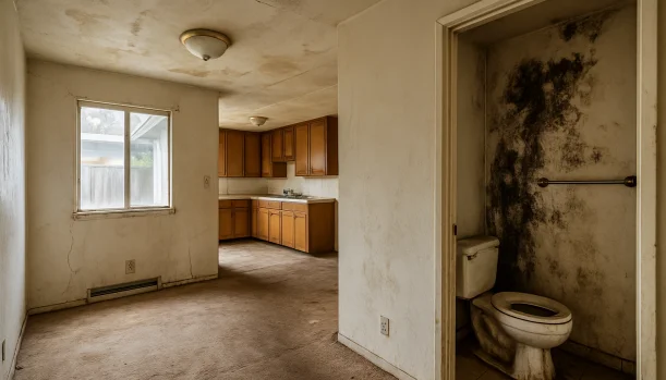 We Buy Houses As-Is in Castro Valley California โ Matt Buys Homes Interior of a house needing repairs in Castro Valley California โ we buy houses as-is