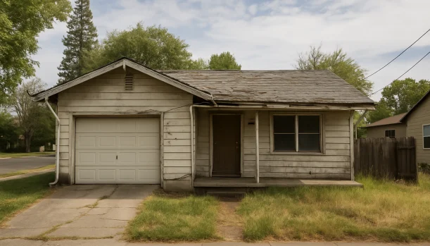 Sell Your Distressed Home in Chico CA โ Matt Buys Homes Distressed home exterior in Chico, CA โ Matt Buys Homes cash buyer โ cash for houses chico CA