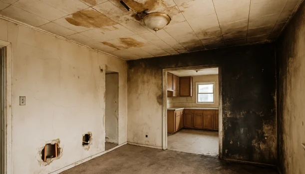 We Buy Houses As-Is in Chico California โ Matt Buys Homes Interior of a house needing repairs in Chico California โ we buy houses as-is
