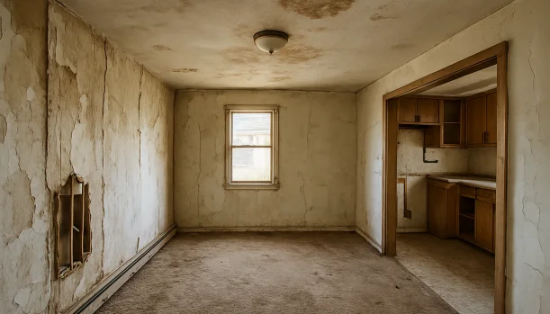 Interior of a house needing repairs in Gridley California — we buy houses as-is