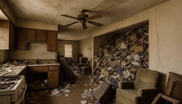 Interior of a house needing repairs in Live Oak California — we buy houses as-is