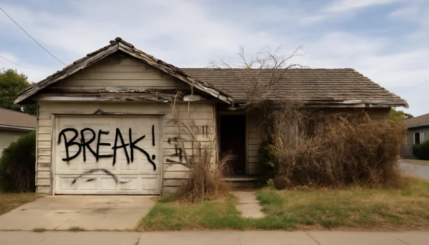 Distressed home exterior in Newark, CA — Matt Buys Homes cash buyer — divorce home sale newark CA