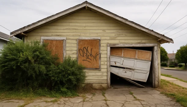 Sell Your Distressed Home in Oakland CA โ Matt Buys Homes Distressed home exterior in Oakland, CA โ Matt Buys Homes cash buyer โ sell probate property oakland