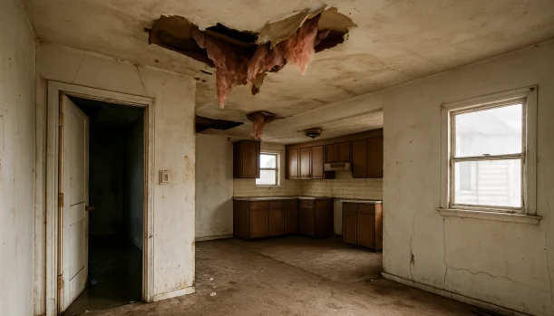We Buy Houses As-Is in Union City California โ Matt Buys Homes Interior of a house needing repairs in Union City California โ we buy houses as-is