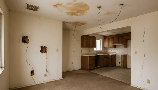 We Buy Houses As-Is in Danville California โ Matt Buys Homes Interior of a house needing repairs in Danville California โ we buy houses as-is