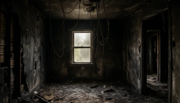 Interior of a house needing repairs in Livermore California — we buy houses as-is
