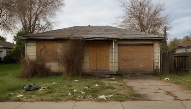 Sell Your Distressed Home in Sacramento CA โ Matt Buys Homes Distressed home exterior in Sacramento, CA โ Matt Buys Homes cash buyer โ sell house without agent sacramento California
