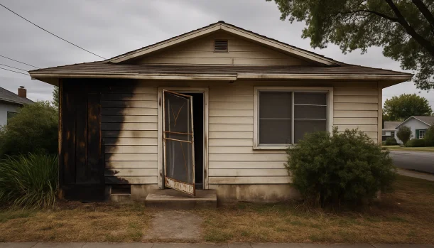 Distressed home exterior in San Jose, CA — Matt Buys Homes cash buyer — sell house underwater san jose CA