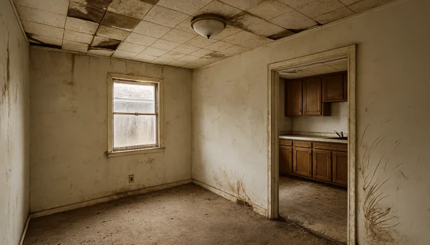Interior of a house needing repairs in San Pablo California — we buy houses as-is