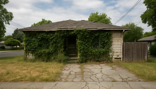 Sell Your Distressed Home in Walnut Creek CA โ Matt Buys Homes Distressed home exterior in Walnut Creek, CA โ Matt Buys Homes cash buyer โ sell hoarder house walnut creek California