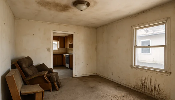 We Buy Houses As-Is in Walnut Creek California โ Matt Buys Homes Interior of a house needing repairs in Walnut Creek California โ we buy houses as-is