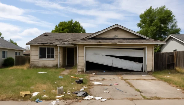Distressed home exterior in Antelope, CA — Matt Buys Homes cash buyer — we buy ugly houses antelope