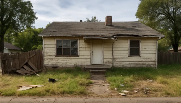 Sell Your Distressed Home in Auburn CA โ Matt Buys Homes Distressed home exterior in Auburn, CA โ Matt Buys Homes cash buyer โ sell house no repairs auburn
