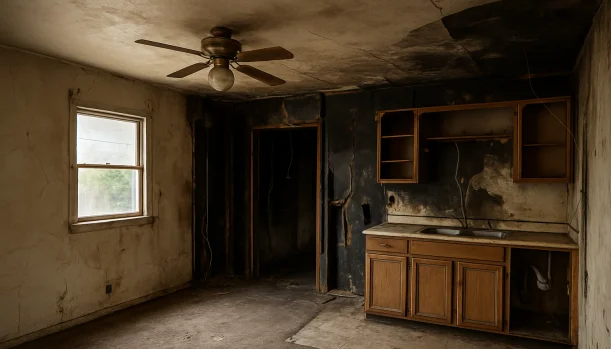 Interior of a house needing repairs in Galt California — we buy houses as-is
