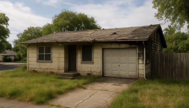 Distressed home exterior in Granite Bay, CA — Matt Buys Homes cash buyer — sell house without listing granite bay
