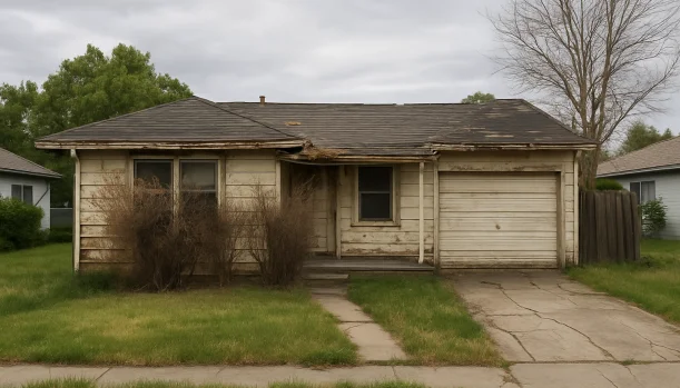 Sell Your Distressed Home in Lincoln CA โ Matt Buys Homes Distressed home exterior in Lincoln, CA โ Matt Buys Homes cash buyer โ sell house in 7 days lincoln